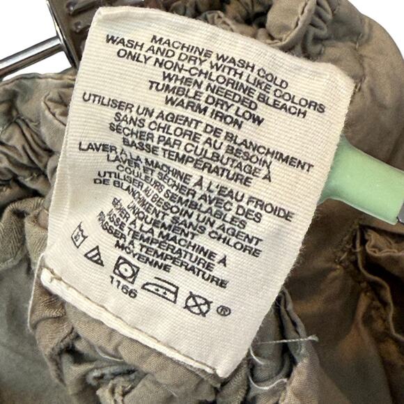 GAP Y2K 2007 Convertible Parachute Cargo Pants Khaki Drawstring Baggy Womens XXL - Picture 8 of 14